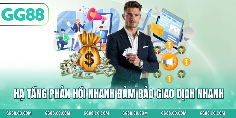 Hạ tầng phản hồi nhanh đảm bảo giao dịch nhanh
